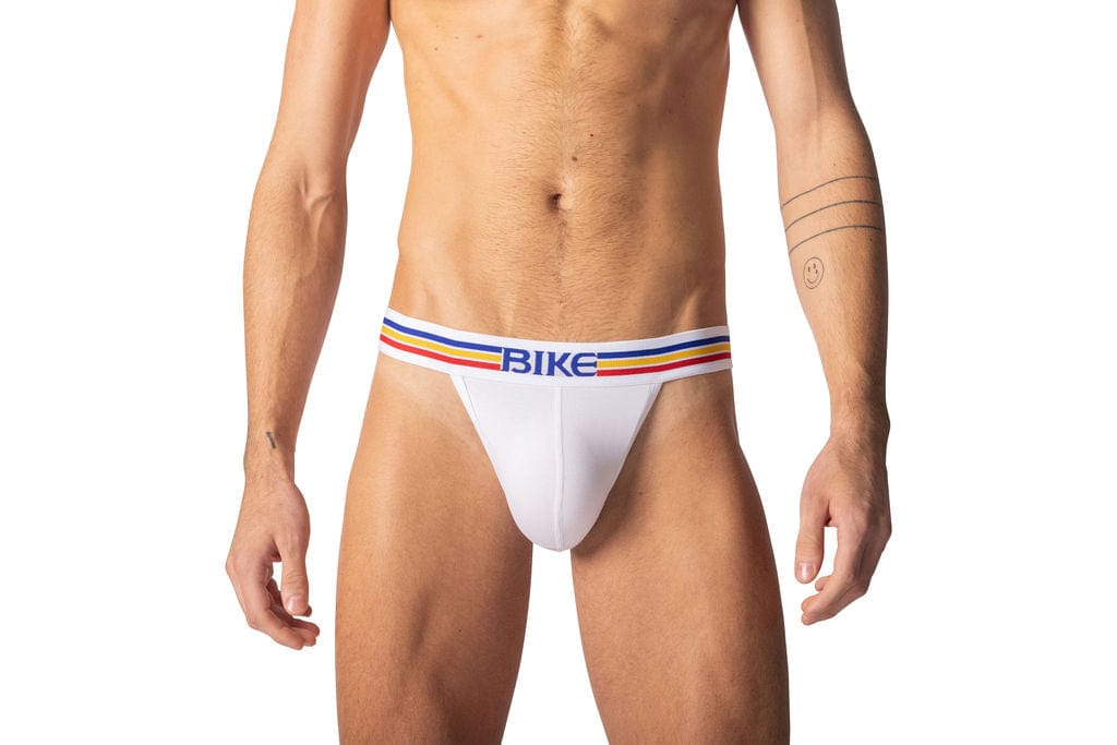 Stretch Cotton Jock Brief - White