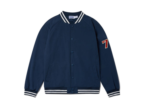 Navy Varsity Bomber Jacket