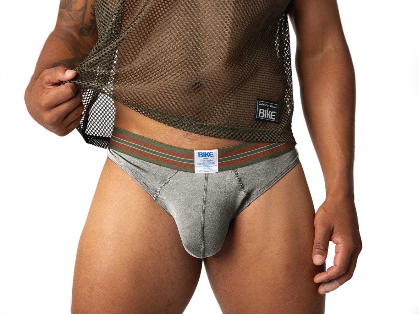New Look sports thong in grey