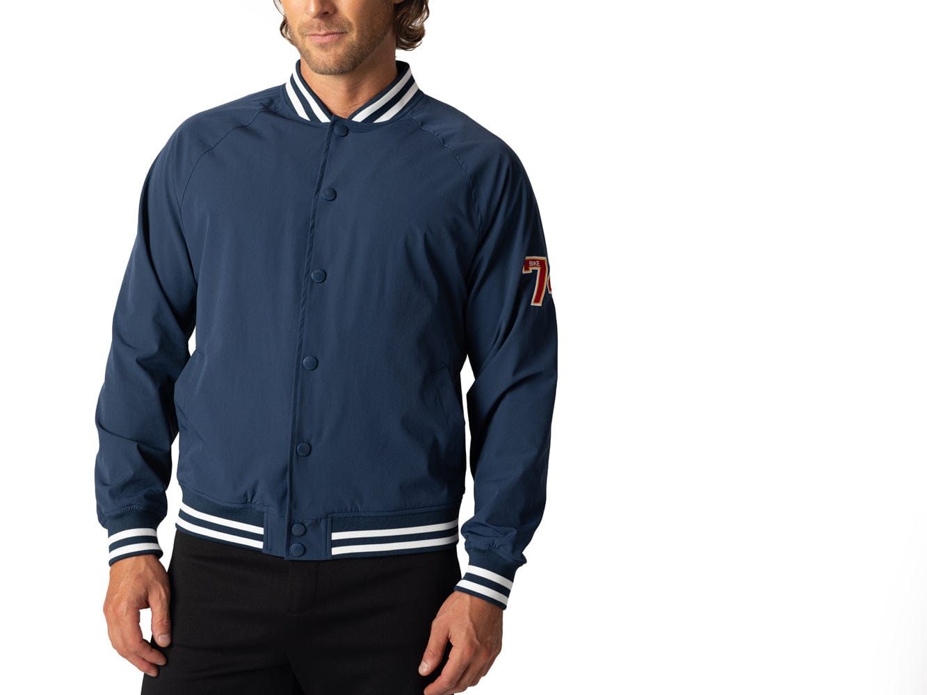 Navy blue athletic jacket best sale