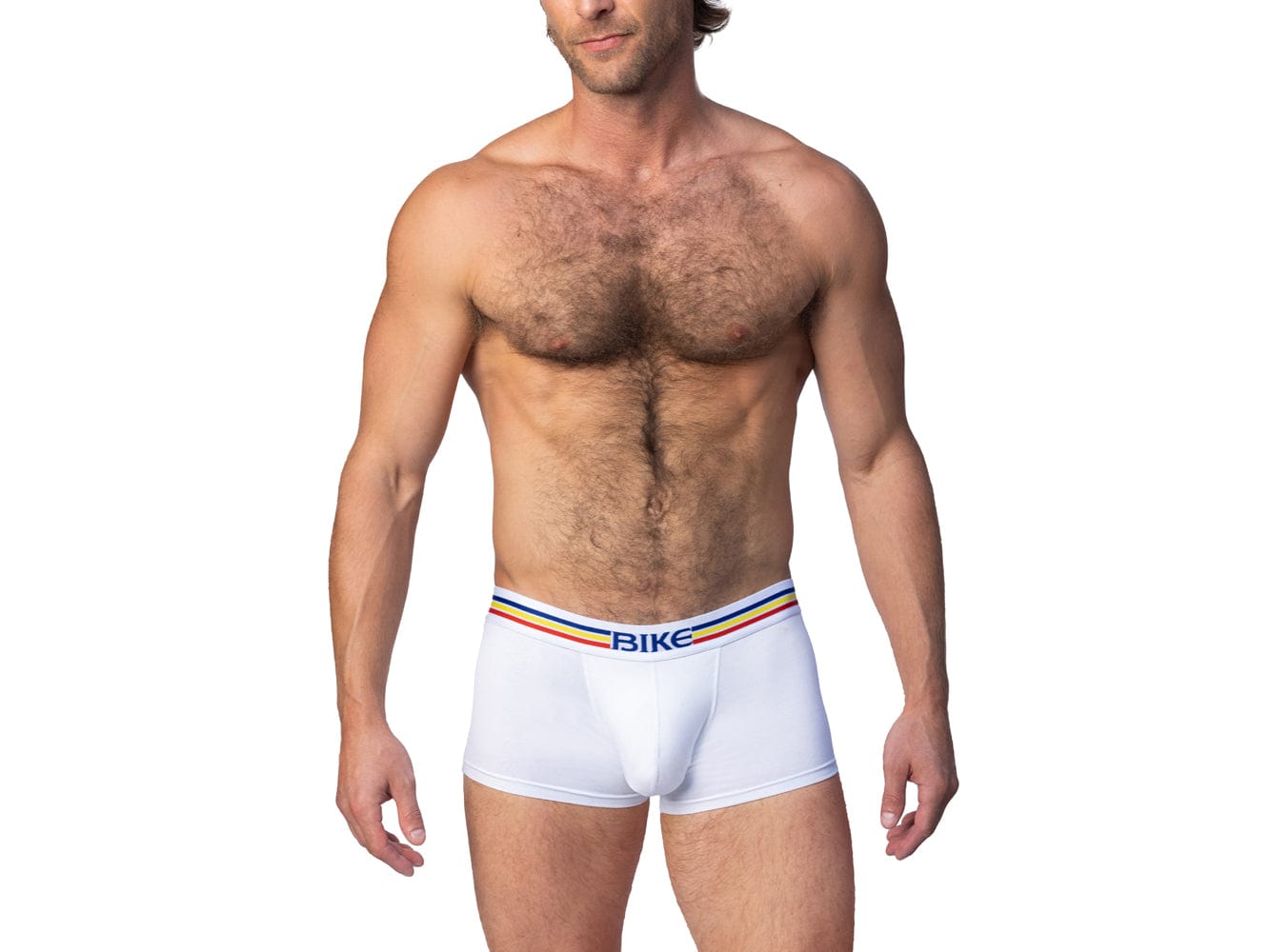 Men s Trunk Underwear in White BIKE Athletic