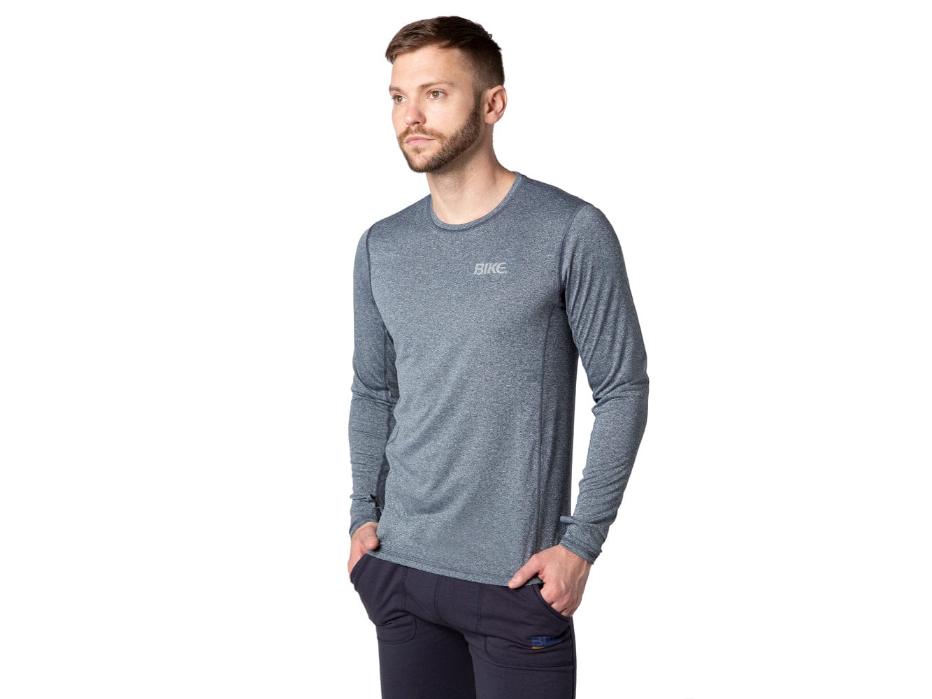 Barcelona Track Long Sleeve T-Shirt - Athletic Grey