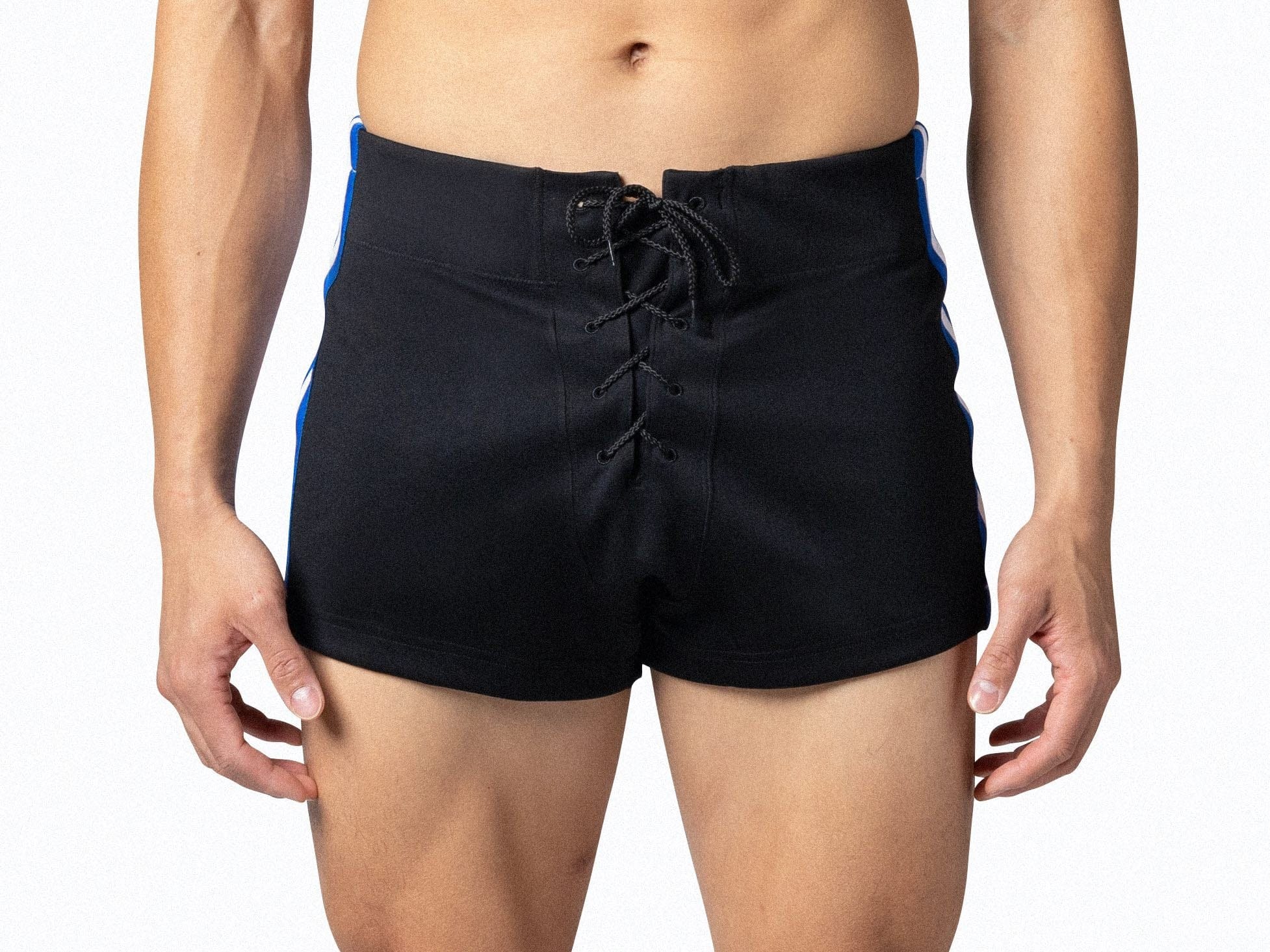 Black cut off shorts on sale