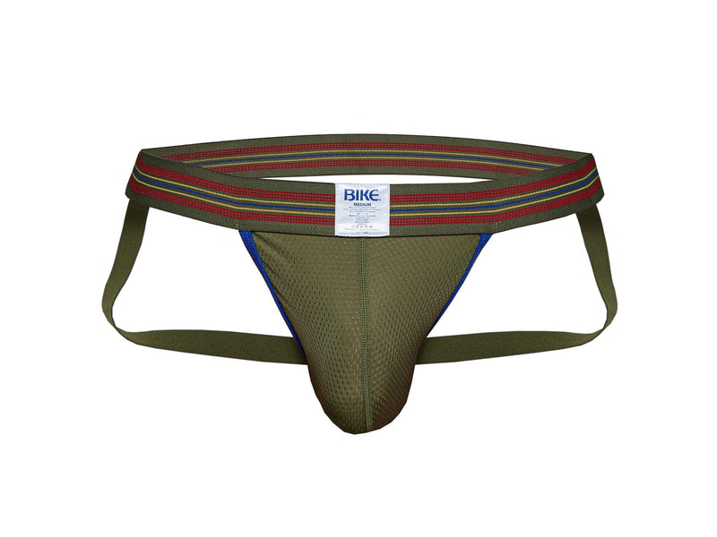 Men's Olive Mesh Jockstrap - BIKE® Athletic